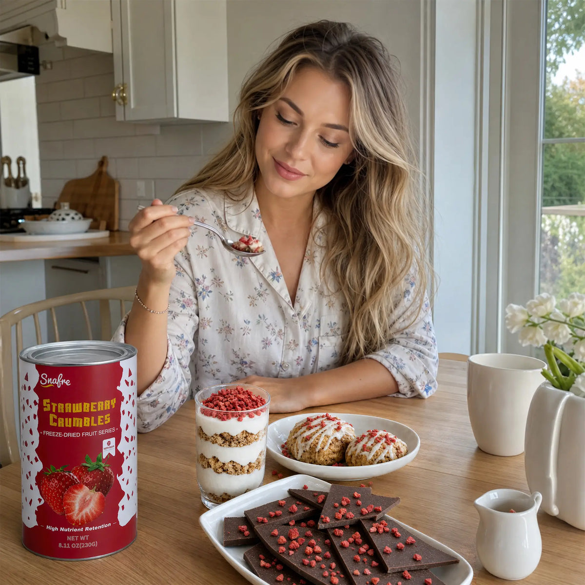 Lifestyle_shot_of_healthy_snacks_and_desserts_topped_with_strawberry_crumbles