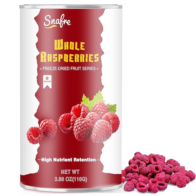 SNAFRE Freeze-Dried Whole Raspberries