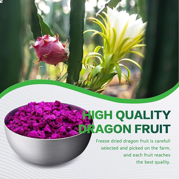 SNAFRE Freeze-Dried Dragon Fruit Cubes Mini