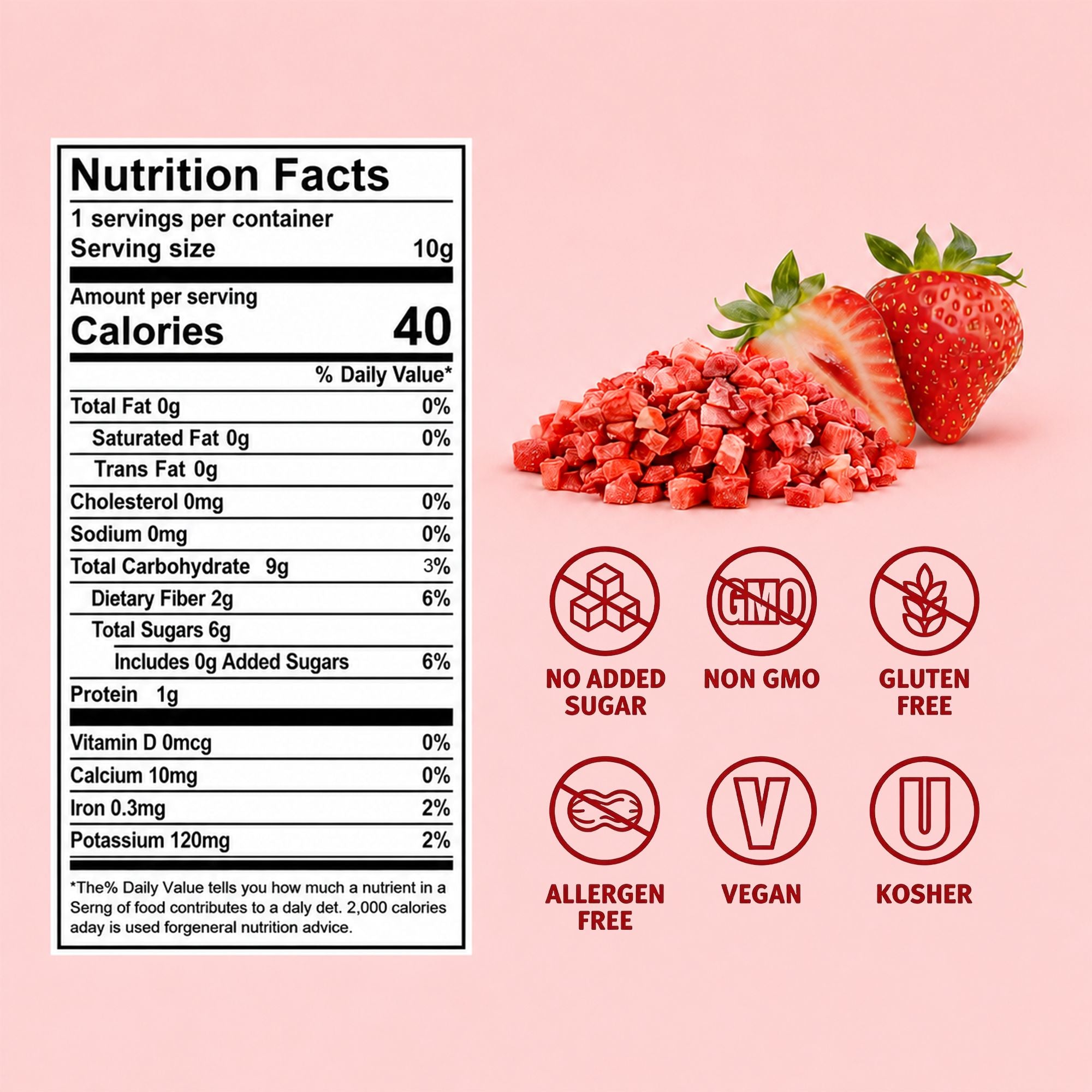 SNAFRE Freeze-Dried Strawberry Crumbles