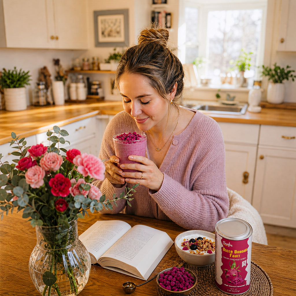 SNAFRE Freeze-Dried Dragon Fruit Cubes