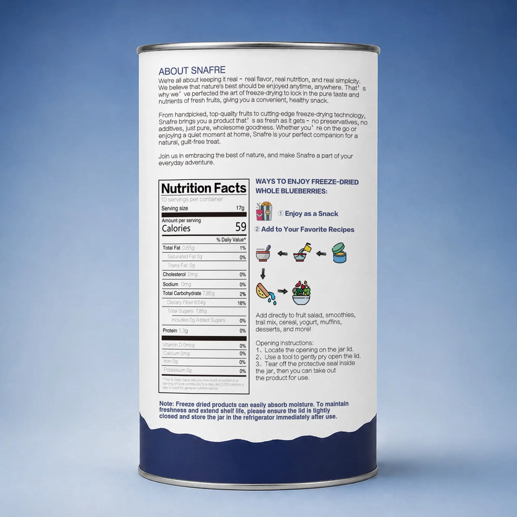 BackviewofSNAFRE170gwholeblueberrycanisterwithcleanlabelinfo