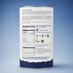 BackviewofSNAFRE170gwholeblueberrycanisterwithcleanlabelinfo