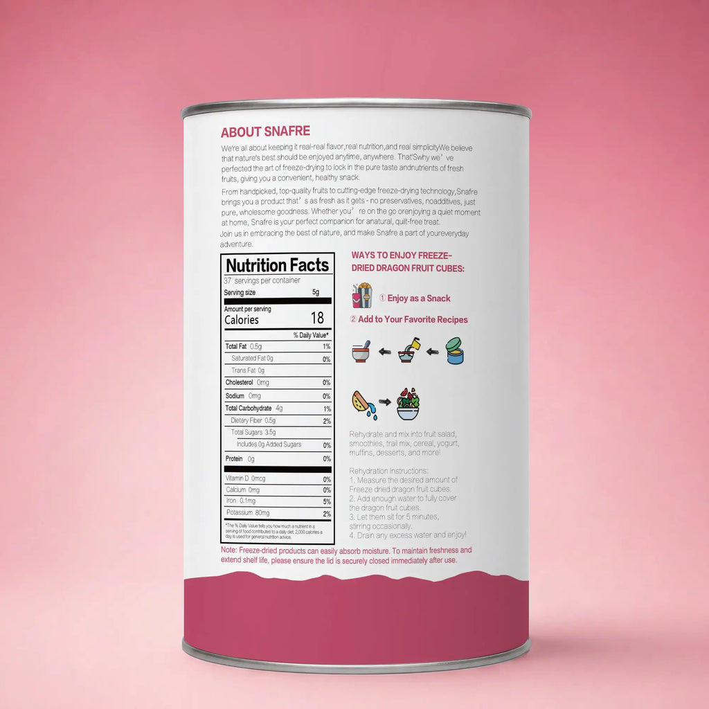 BackviewofSNAFREdragonfruitcanistershowingcleanlabelingredients
