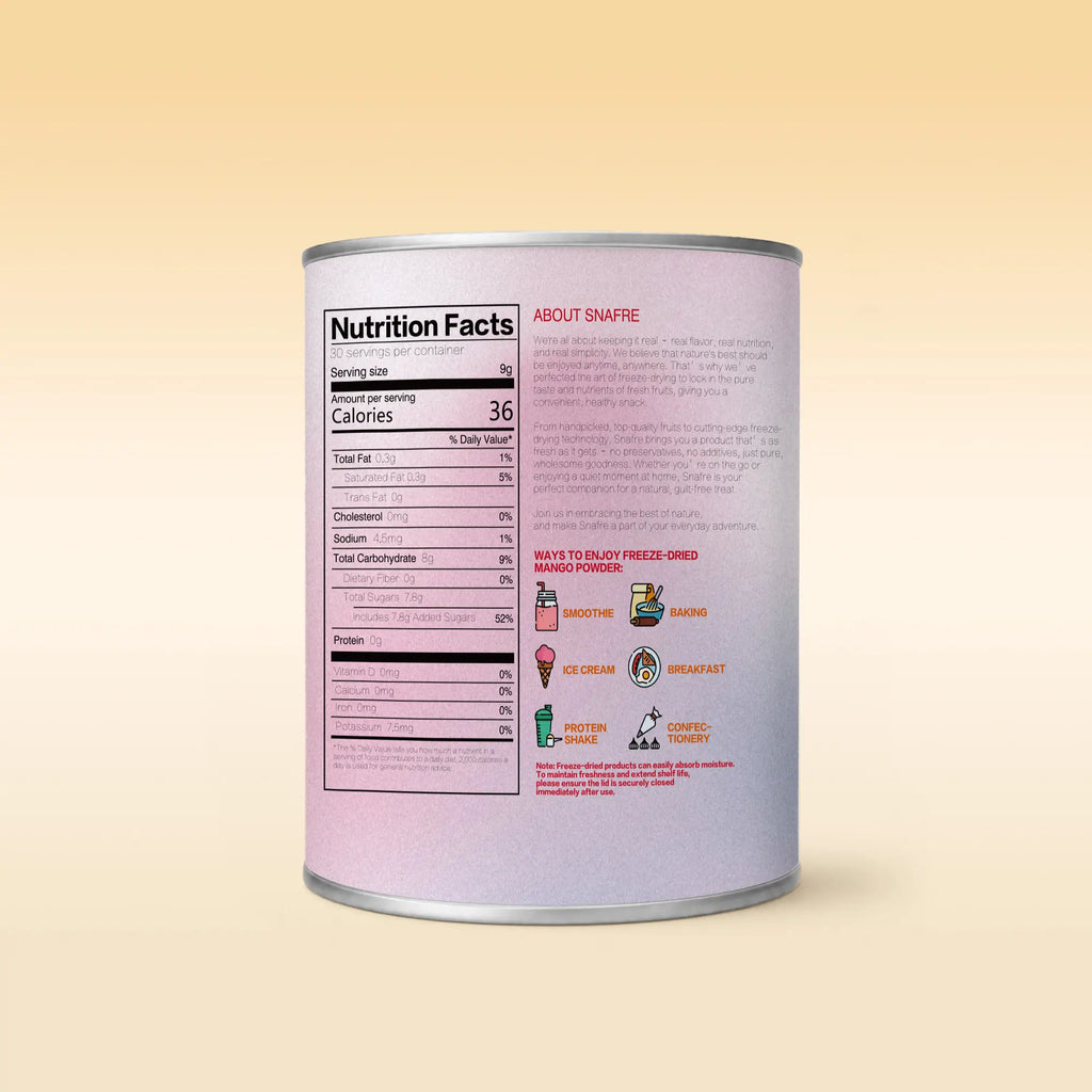 BackviewofSNAFREmangopowdercanisterwithnutritiondetails