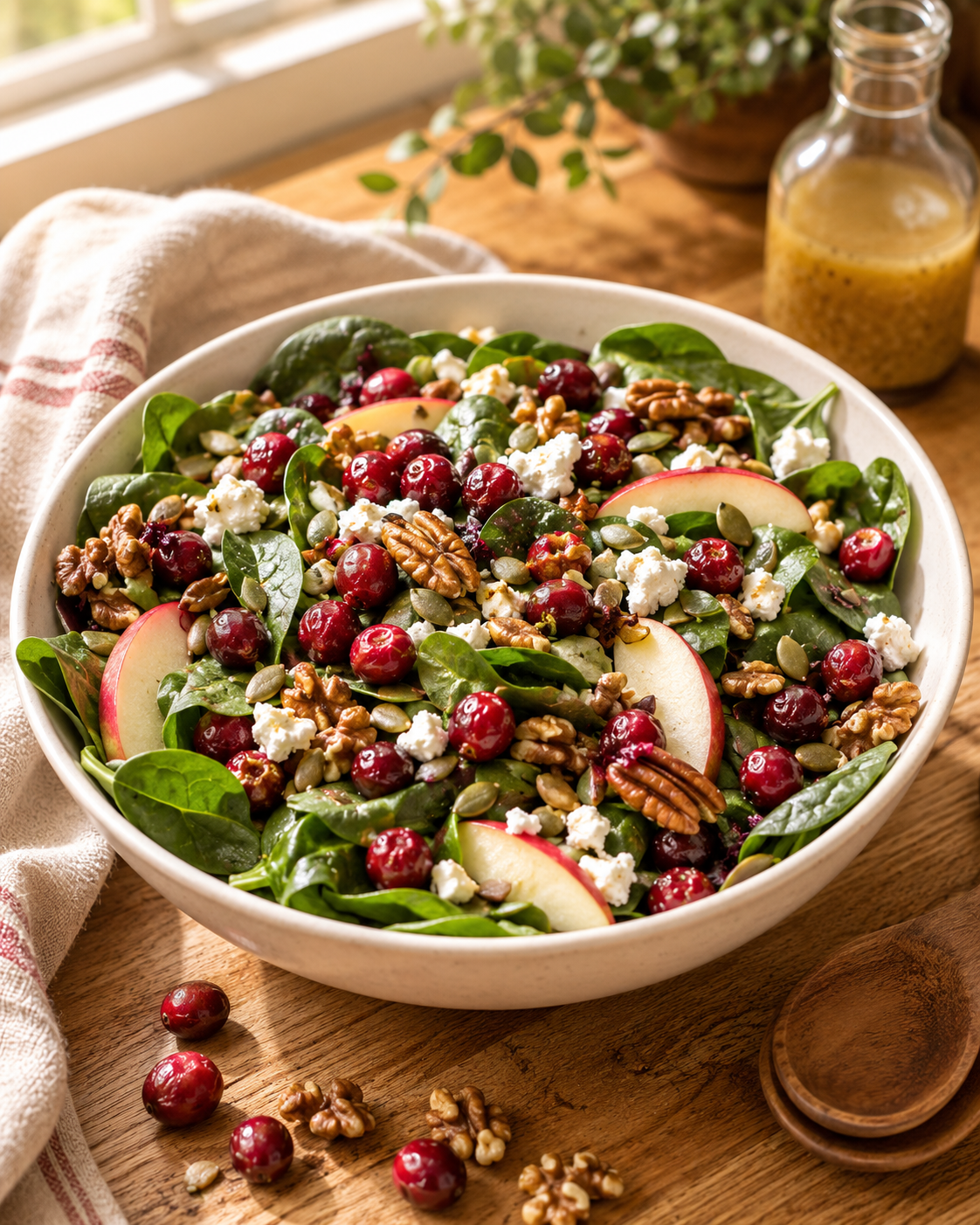 Cheese Board Featuring Freeze-Dried Whole Cranberries and Nuts