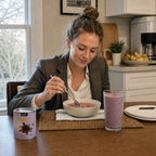 HealthymorningroutinewithSNAFREblackberrypowderinsmoothiebowl
