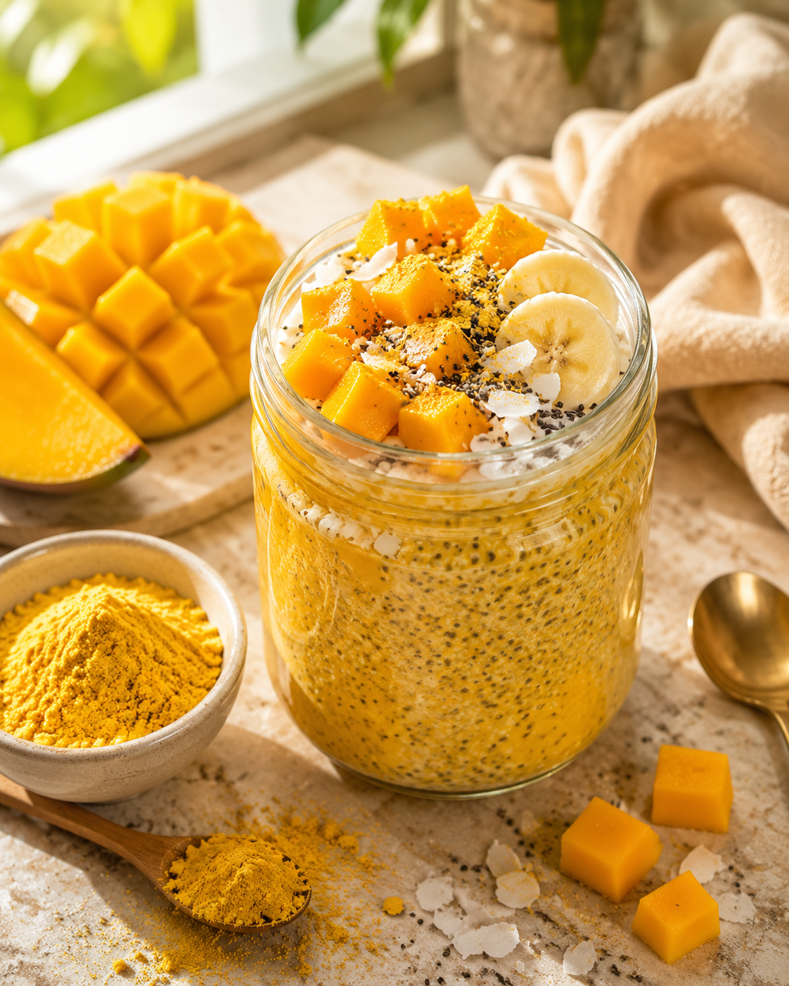 Mango Smoothie Featuring Freeze-Dried Mango Powder
