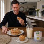 Professionaleatinghealthybreakfastpancakeswithbananapowder