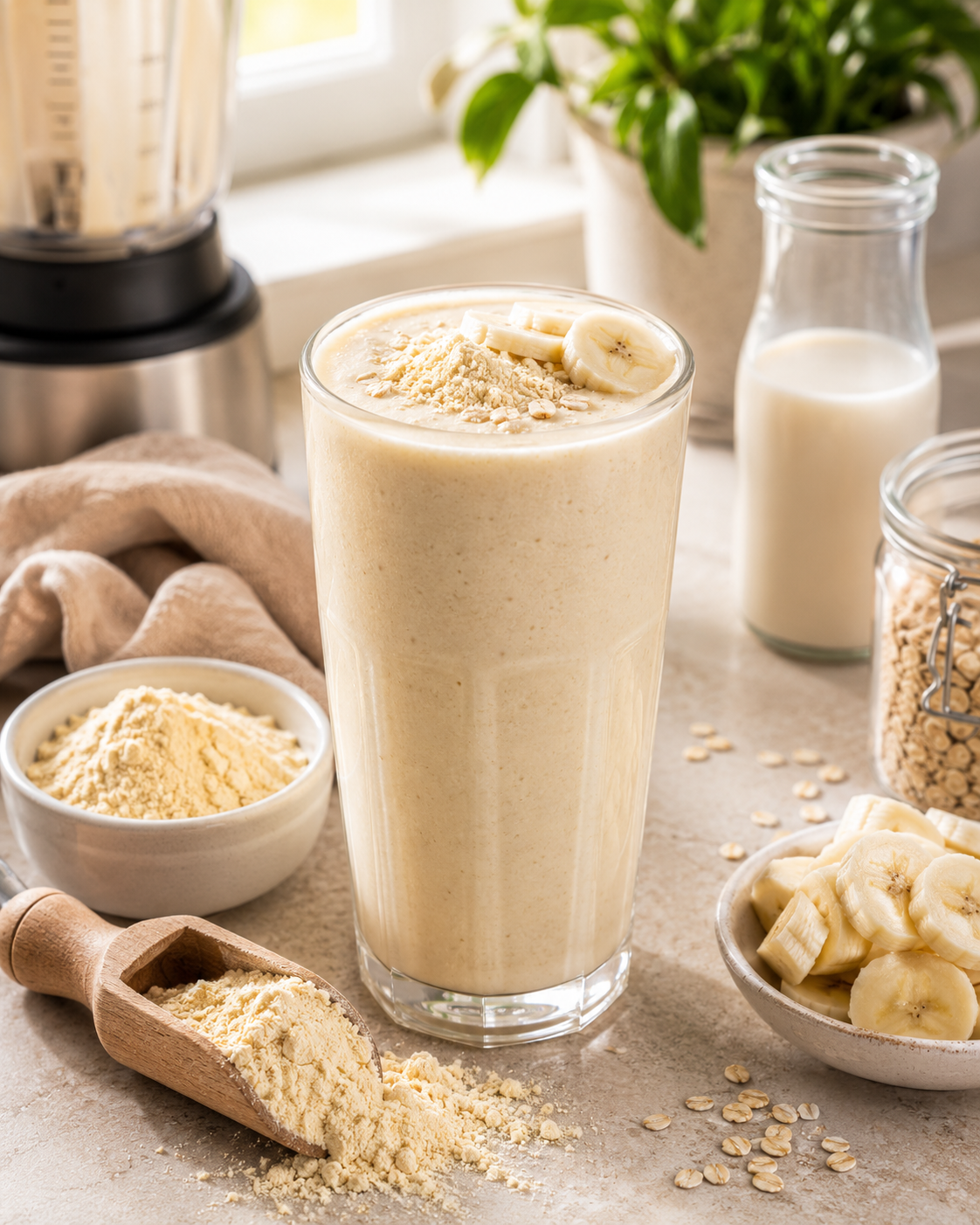 SNAFRE Freeze-Dried Banana Powder for Smoothies and Breakfast Recipes