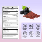 SNAFREblackberrypowdernutritionfactsandcleanlabelcertifications