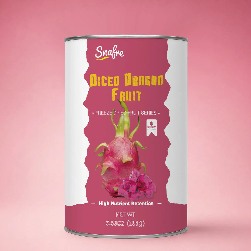 SNAFREpremiumfreeze-drieddragonfruitcubesinmodernoff-whitecanister