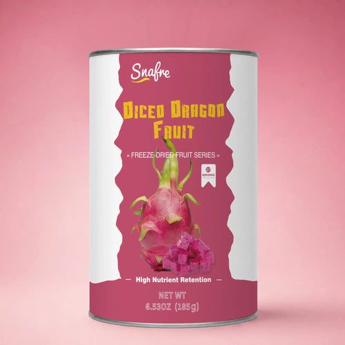 SNAFREpremiumfreeze-drieddragonfruitcubesinmodernoff-whitecanister