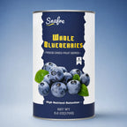 SNAFREpremiumfreeze-driedwholeblueberries170ginoff-whitecanister