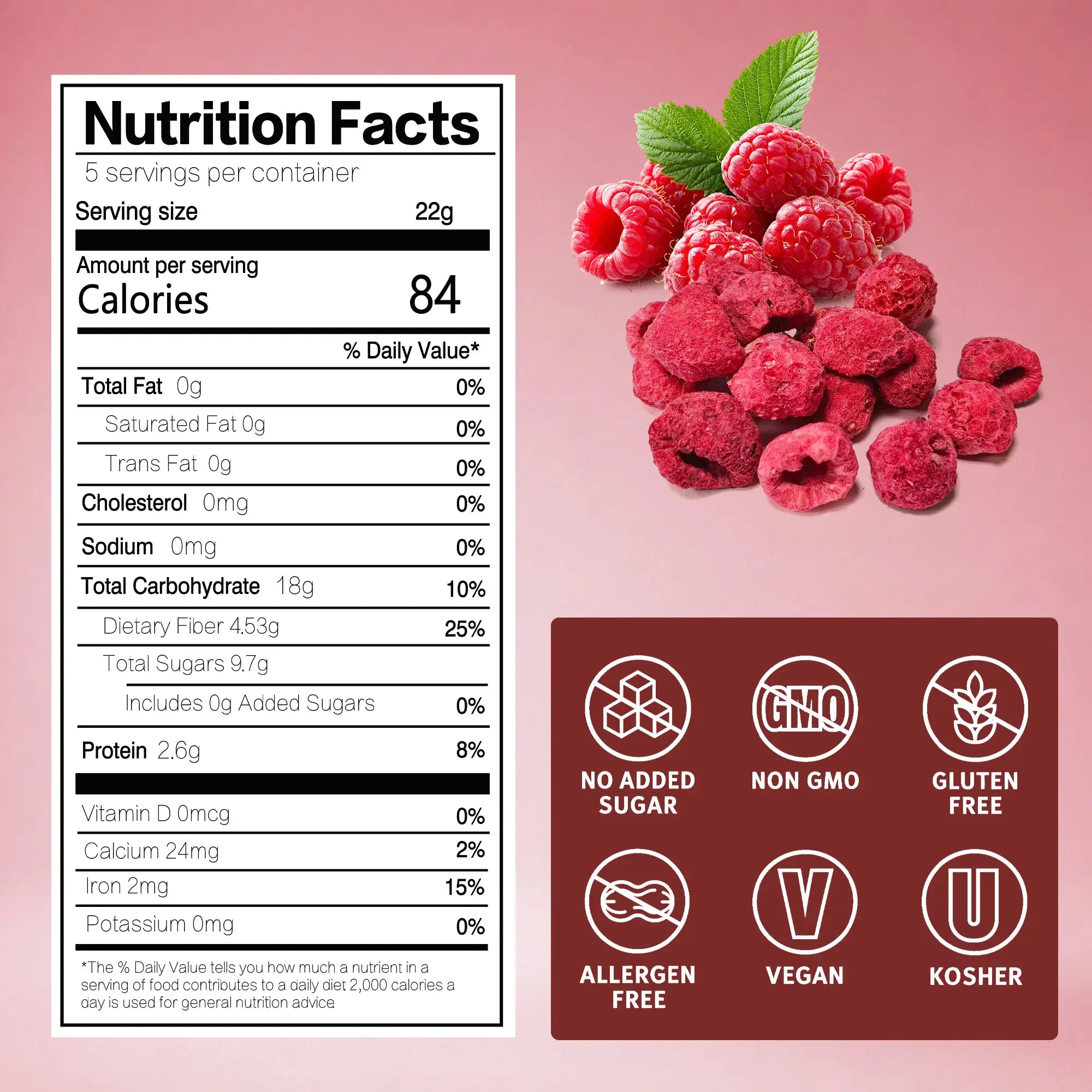 SNAFREwholeraspberrynutritionfactsandcleanlabelcertifications